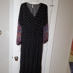 Tribal print maxi dress XL